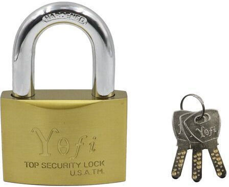 Factory Steel Padlock Brass with Key 60mm 1pcs