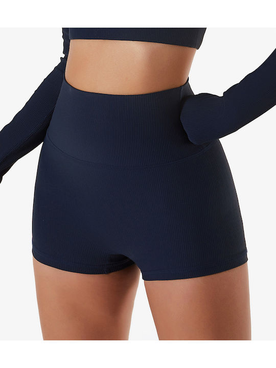 Amouna Training Women's Leggings Shorts Navy Blue