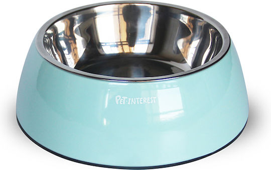 Pet Interest Deluxe Dual Metallisches Futternapf & Wasserschale für Katze 200ml in Grün Farbe