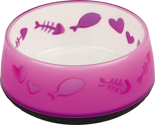 Trixie Lovely Plastic Food & Water Bowl for Cat 300ml 12cm