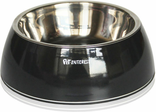 Pet Interest Deluxe Dual Metallic Food and Water Bowl for Dog and Cat 200ml