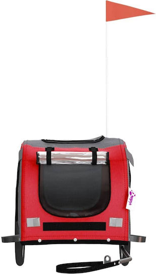 vidaXL Dog Carrying Red Bicycle Trailer for 45kg Pets