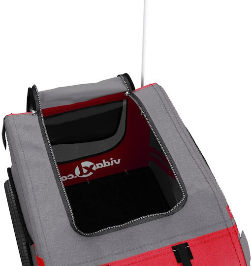 vidaXL Dog Carrying Red Bicycle Trailer for 45kg Pets
