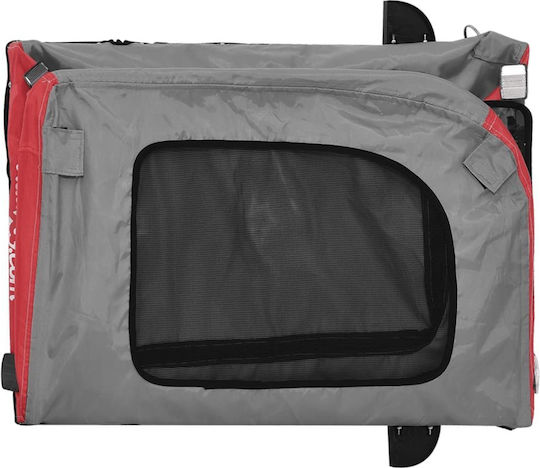 vidaXL Dog Carrying Red Bicycle Trailer for 45kg Pets