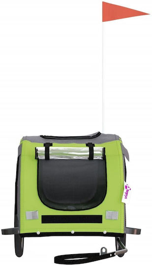 vidaXL Dog Carrying Green Bicycle Trailer for 45kg Pets