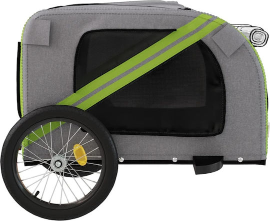 vidaXL Dog Carrying Green Bicycle Trailer for 45kg Pets