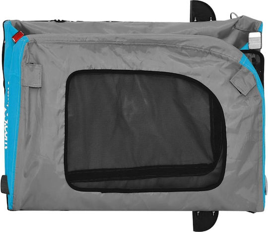 vidaXL Dog Carrying Blue Bicycle Trailer for 45kg Pets