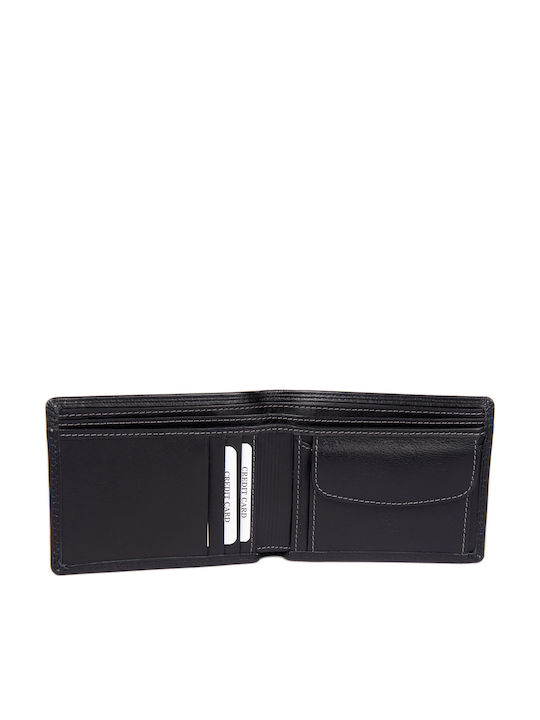 Leather Men's Wallet Classic with RFID Black
