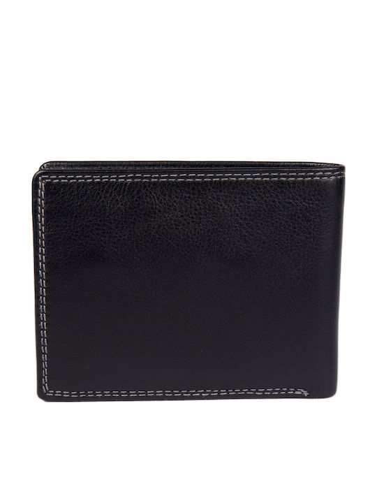 Leather Men's Wallet Classic with RFID Black