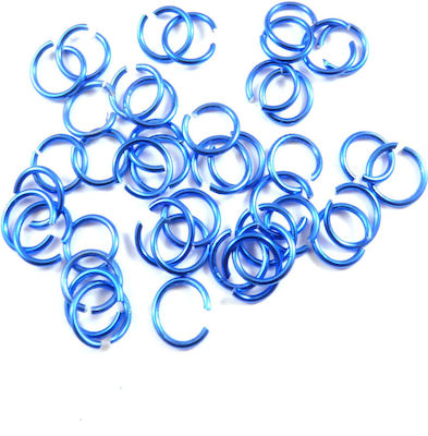 Metallic Link for Jewelry from Silver Thickness 6mm. Set 50pcs GF1307676