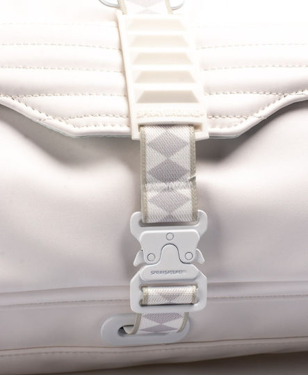 Sprayground Futuretraveler Duffel Σακ Βουαγιάζ Λευκό από Δερματίνη