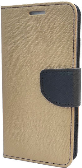 Tel1 Diary Портмоне Златист (iPhone 14)
