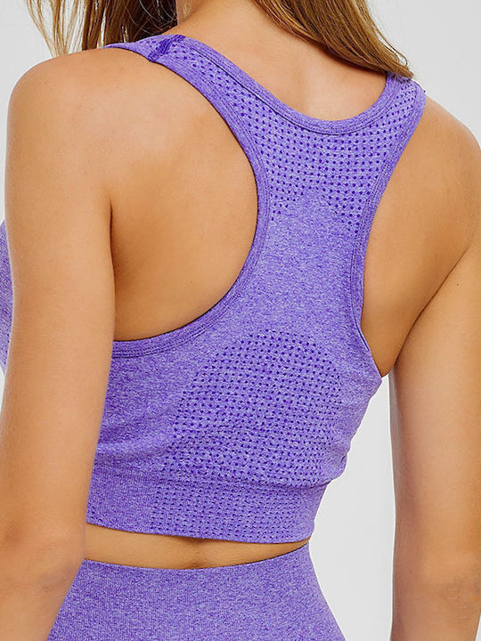 Madeline Women's Athletic Sports Bra Purple
