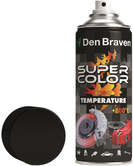 Bostik Den Braven Σπρέι Βαφής Heat Resistant Υψηλής Θερμοκρασίας Ασημί 400ml 6τμχ