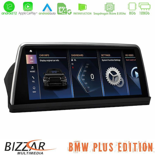 Bizzar Car Audio System for BMW Series 3 / E90 / Series 3 (E90) / E91 / E92 2005-2008 (Bluetooth/USB/AUX/WiFi/GPS/Apple-Carplay/Android-Auto) with Touch Screen 10.25"