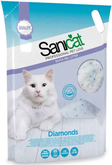 Sanicat Silica Diamonds Crystal Cat Litter 7.5lt