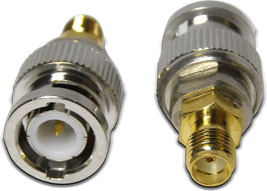 Ultimax V7829 Converter BNC Male to SMA Female Silver 1 Piece