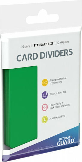 Ultimate Guard Card Dividers Card Divider Standard Size Green