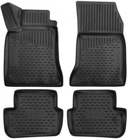 Novline Set of Front and Rear Mats 4pcs Tray Type for Mercedes-Benz GLA 2020+ Black
