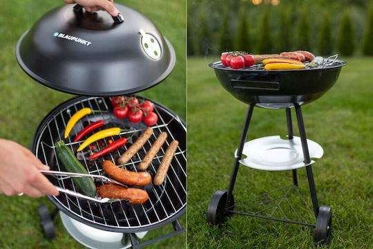 Blaupunkt Holzkohlegrill Kessel mit Deckel 41cmx41cm