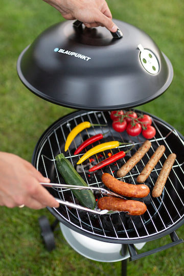 Blaupunkt Holzkohlegrill Kessel mit Deckel 41cmx41cm