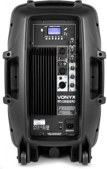 Vonyx SPJ-1200ABT MP3 178.042 Αυτοενισχυόμενο Ηχείο PA 300W με Woofer 12" 30x35x58εκ.
