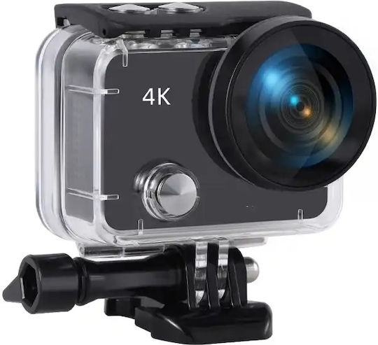 PROtech A88 Action Camera 4K Ultra HD Underwater (with Case) with Touch Screen 2" and Wi-Fi Black