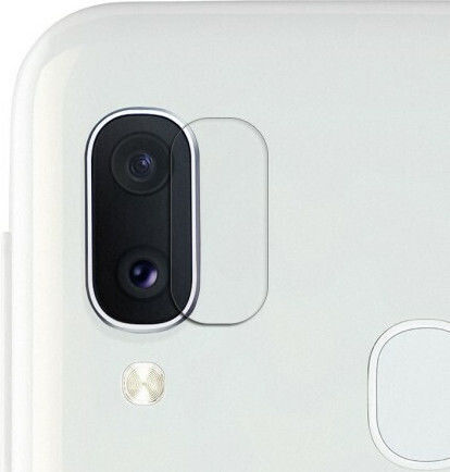 Camera Protection Tempered Glass Black for the Samsung A20E