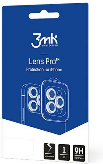 3MK Προστασία Κάμερας Tempered Glass Ασημί για το iPhone 15
