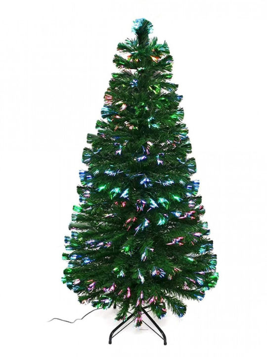 Christmas Green Tree with Optical Fibers Lighting H150cm