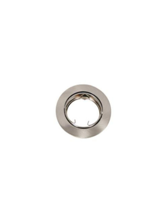 Gekas ROL1 Rund Metallisch Rahmen für Spots GU10 Silber 8x8cm. 1Stück Gekas ROL1 Rund Metallisch Rahmen für Spots GU10 Silber 8x8cm. 1Stück