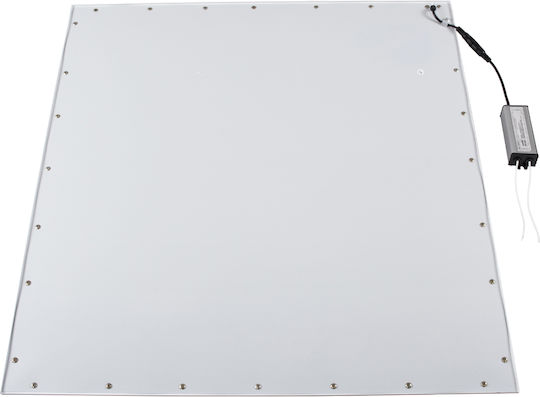 GloboStar Square Recessed LED Panel 40W with Natural White Light 4500K 60x60cm 2pcs