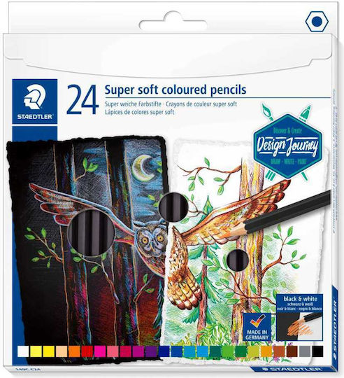 Staedtler Super Soft Coloured Pencils Ξυλομπογιές Σετ 24 χρώματα