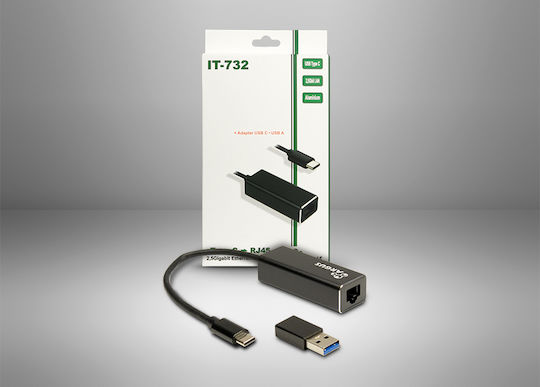 Inter-Tech Argus IT-732 USB Netzwerkadapter mit Verkabelt Ethernet Verbindung