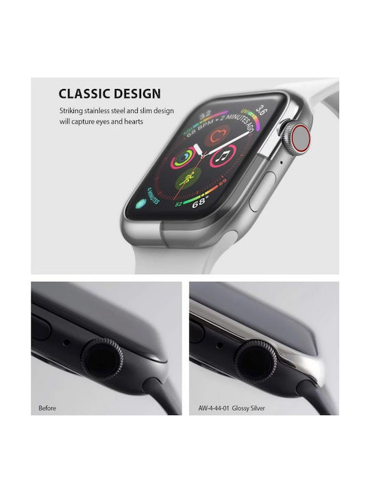 Ringke Stainless Bezel Γκρι (Apple Watch 44mm)