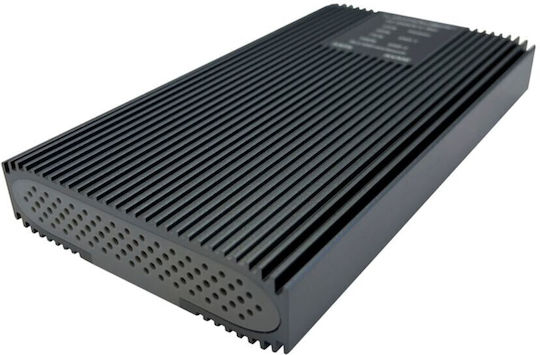 LC-Power Case for 2 Hard Drives M.2 PCI Express / SATA III with Connection USB 3.2 Gray