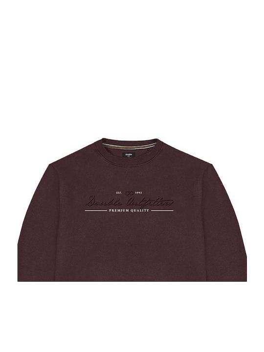 Double Men's Sweatshirt Burgundy