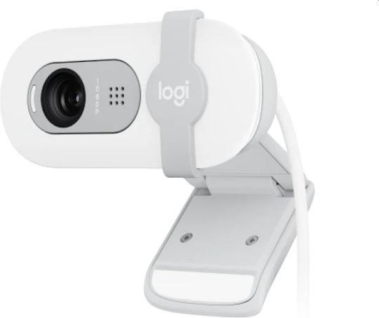 Logitech Brio 100 Web Camera Full HD 1080p Λευκή 960-001617