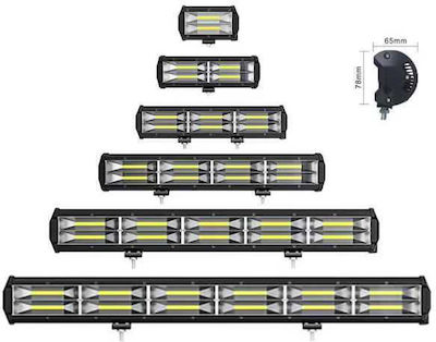 Raistar Προβολέας Αυτοκινήτου σε Σχήμα Μπάρας LED Universal 192W 7.5cm 1τμχ