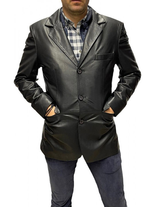 Jacket Leather Winter Jacket Black