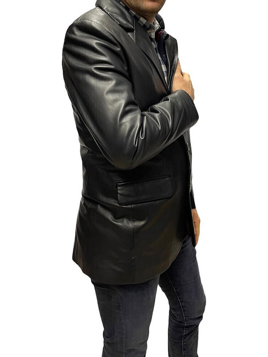 Jacket Leather Winter Jacket Black