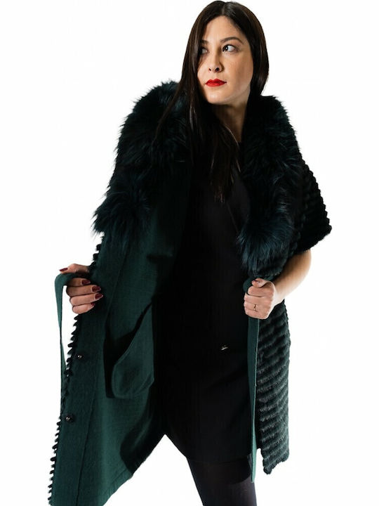 Women's Long Fur Green