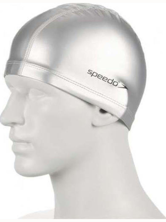 Speedo Pace Polyester Adults Swimming Cap Silver