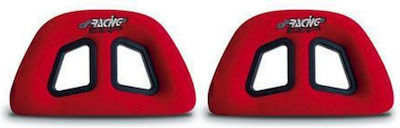 Simoni Racing Car Decoration Red Headrests 2τμχ in Red Color SRPTU/R