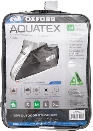 Oxford Waterproof Motorcycle Cover Aquatex Medium L229xW99xH125cm
