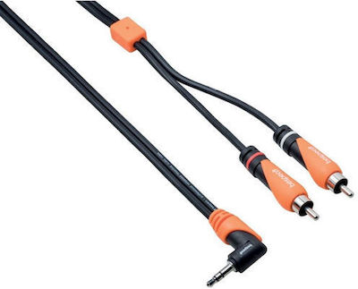 Bespeco 3.5mm male - RCA male Cable Black 3m (SLYMPR300)