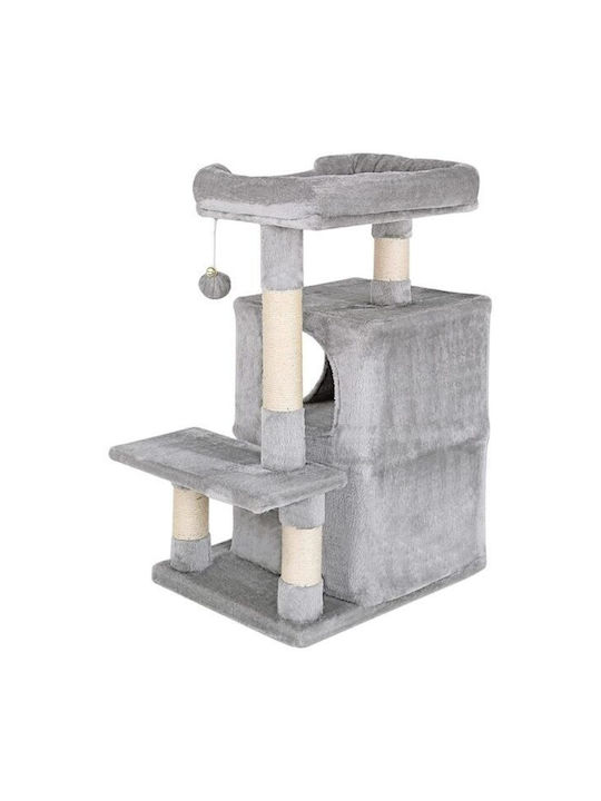 Animal Ονυχοδρόμιο Γατόδεντρο Γκρι 3 επιπέδων 50x40x80εκ.