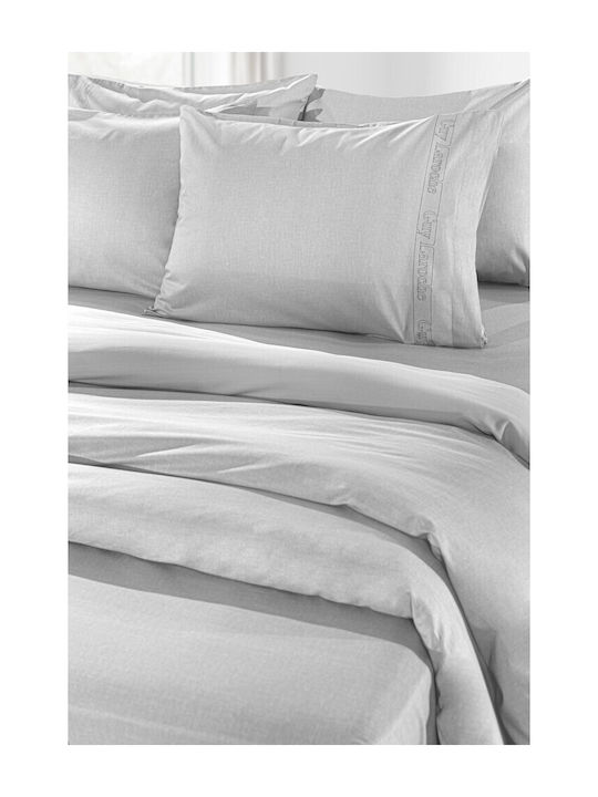 Guy Laroche Duvet Cover Cotton Single 165x225 Color Plus Smoke