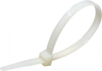 KSS CV100 Пластмасови Кабелни Аксесоари 100mmx2.5mm в Бял Цвят 100 бр