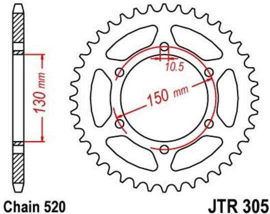 JT Sprockets Hinteres Ritzel für Yamaha FZ6 Fazer